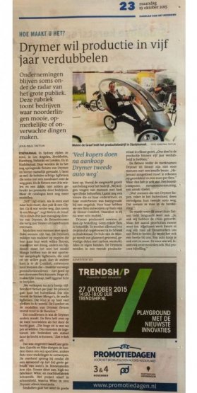 Dagblad v/h Noorden 19 oktober 2015