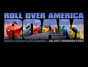 Roam 2011 logo roll over America fietstocht dwars door Amerika met velomobielen
