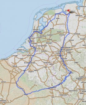 Euro Tour 2013 - plan B: route