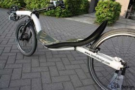 carbon stoel op fiets